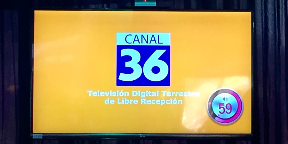Imagen corporativa de la señal del canal de la UTA, frecuencia “36”